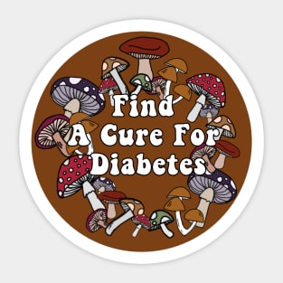 Find A Cure For Diabetes Sticker